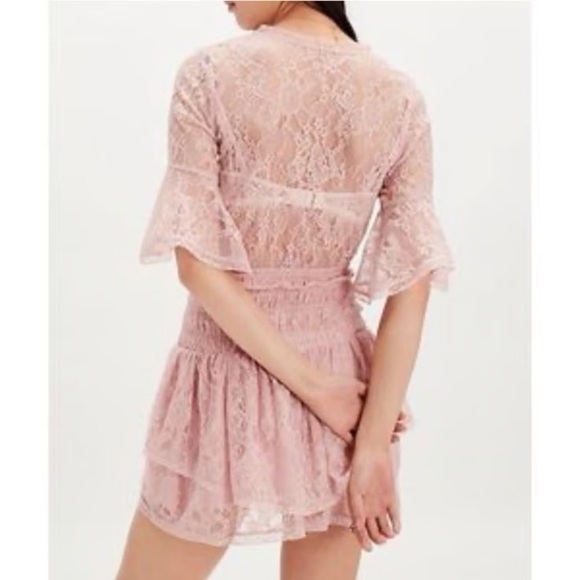 Free People Blush Lace Tie-Front Ensemble - Picture 3 of 9